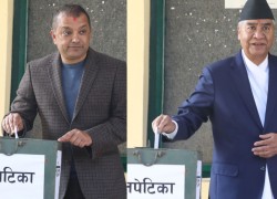 महामन्त्री थापालाई पराजित गर्दै सभापति देउवा संसदीय दलको नेतामा निर्वाचित